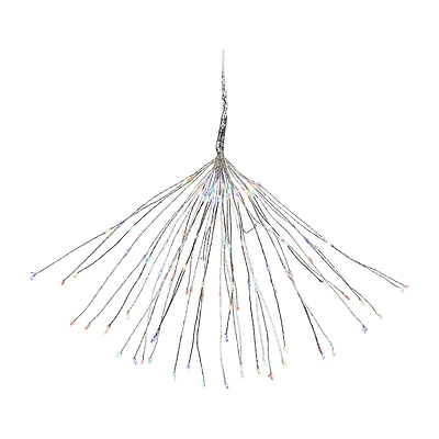 Northlight 20" Led Firework Silver Branch Decoration Multi-Color String Lights