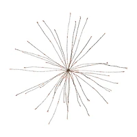 Northlight 20" Led Firework Silver Branch Decoration Red String Lights