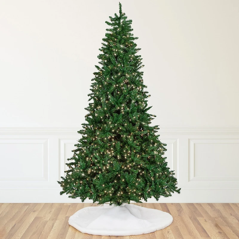 Northlight Twin Falls Artificial Clear Lights 9 Foot Pre-Lit Pine Christmas Tree