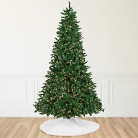 Northlight Twin Falls Artificial Clear Lights 9 Foot Pre-Lit Pine Christmas Tree
