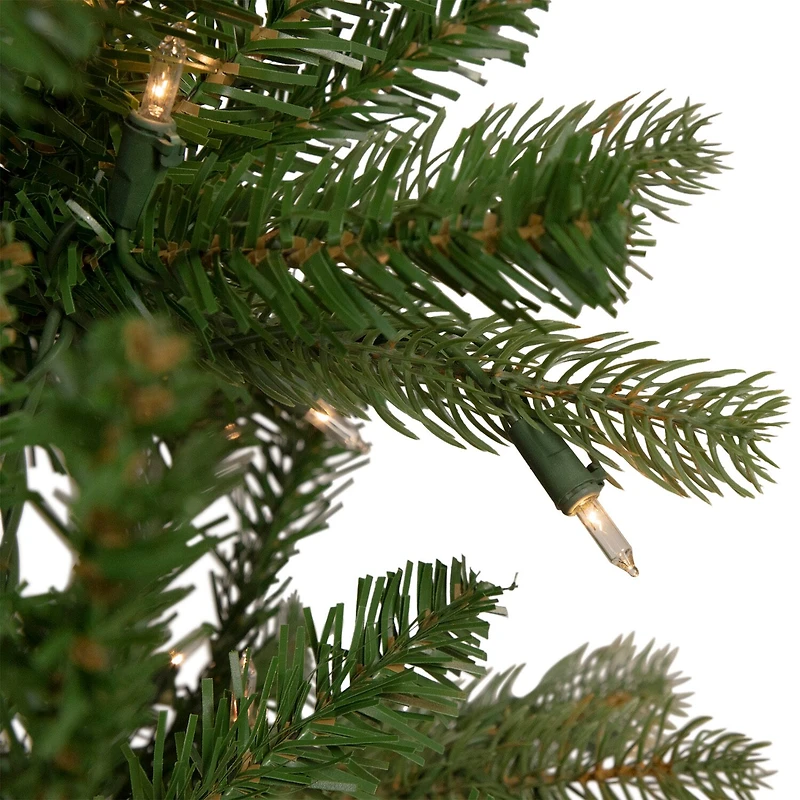 Northlight Wicklow Noble Artificial Clear Lights 7 1/2 Foot Pre-Lit Fir Christmas Tree