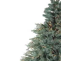 Northlight Medium Fairbanks Alartificial Clear Lights 7 1/2 Foot Pre-Lit Pine Christmas Tree