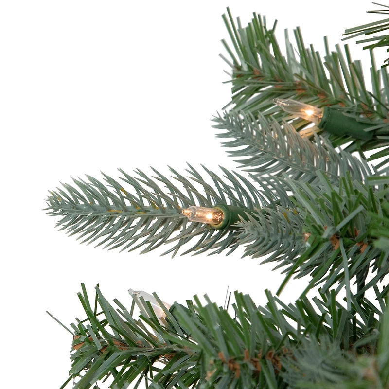 Northlight Granville Fraser Slim Artificial  Clear Lights 7 1/2 Foot Pre-Lit Fir Christmas Tree