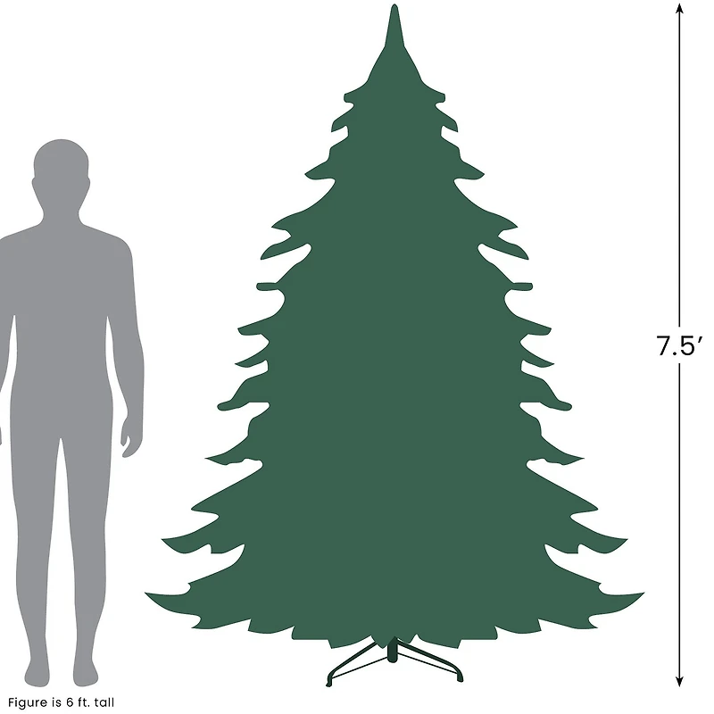 Northlight Upside Down Spruce Artificial Clear Lights 1/2 Foot Pre-Lit Christmas Tree