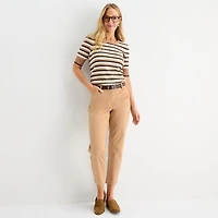 Liz Claiborne Emma Womens Slim Mid Rise Ankle Pant