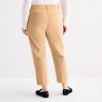 Liz Claiborne Emma Womens Plus Slim Mid Rise Ankle Pant