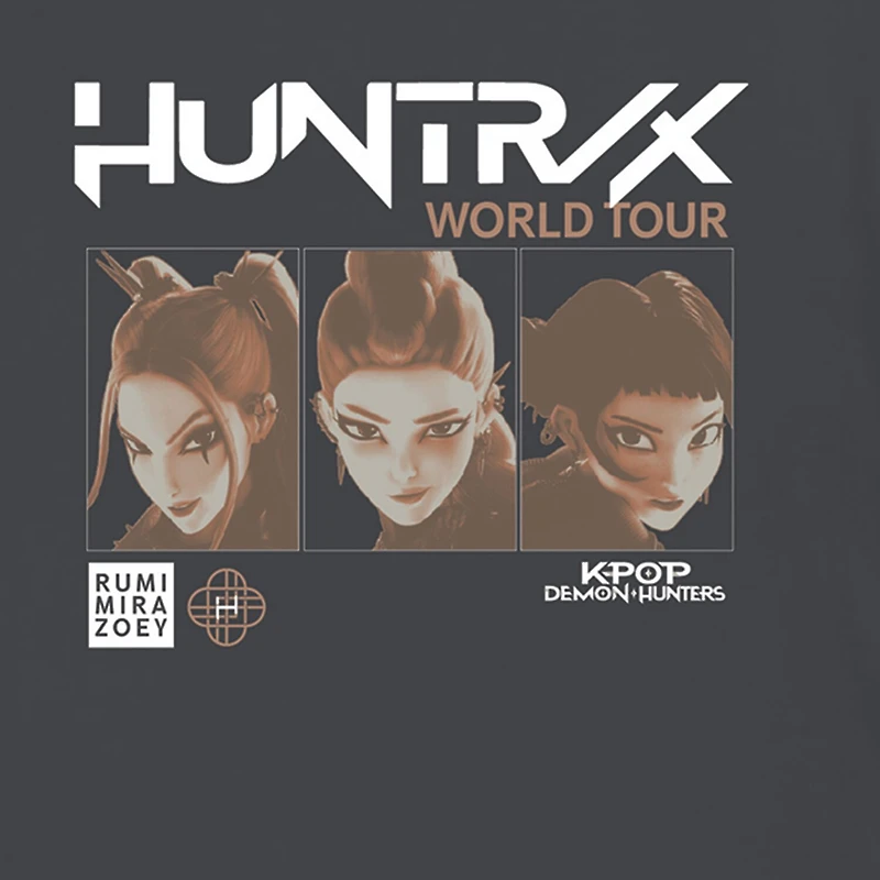 Little & Big Kid Boys Crew Neck Short Sleeve Regular Fit KPop Demon Hunters Graphic T-Shirt