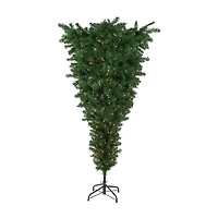 Northlight Medium Upside Down Spruce Artificial  Clear Lights 5 1/2 Foot Pre-Lit Christmas Tree