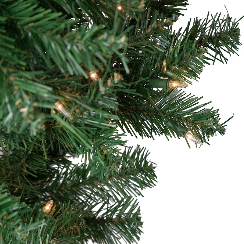Northlight Medium Upside Down Spruce Artificial Clear Lights 5 1/2 Foot Pre-Lit Christmas Tree