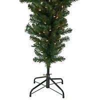 Northlight Medium Upside Down Spruce Artificial  Clear Lights 5 1/2 Foot Pre-Lit Christmas Tree