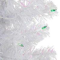 Northlight Rockport White Artificial  Green Lights 4 Foot Pre-Lit Pine Christmas Tree