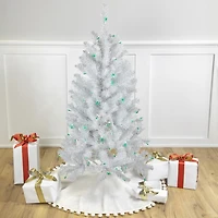 Northlight White Artificial  Green Lights 4 Foot Pre-Lit Christmas Tree