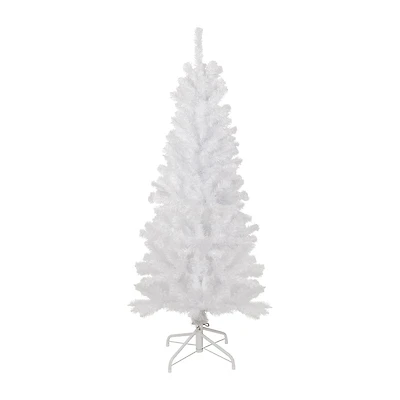 Northlight White Georgian Artificial Pencil  Unlit 4 1/2 Foot Pine Christmas Tree