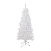Northlight White Georgian Artificial Pencil  Unlit 4 1/2 Foot Pine Christmas Tree