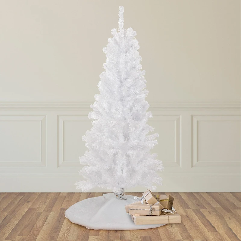 Northlight White Georgian Artificial Pencil Unlit 4 1/2 Foot Pine Christmas Tree
