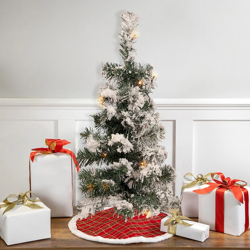 Northlight Medium Bristol Artificial Warm Clear Led Lights 2 Foot Pre-Lit Pine Christmas Tree