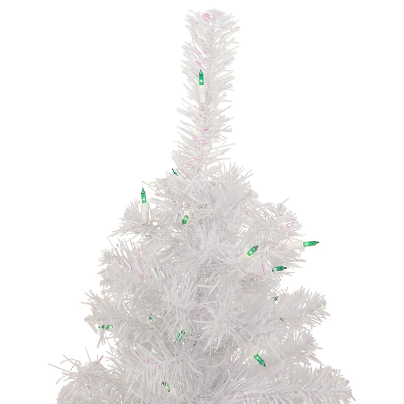 Northlight Lighted Rockport White Artificial Green Lights 2 Foot Pre-Lit Pine Christmas Tree