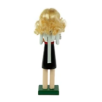 Northlight 14in Black And White Wooden Teacher Christmas Nutcracker