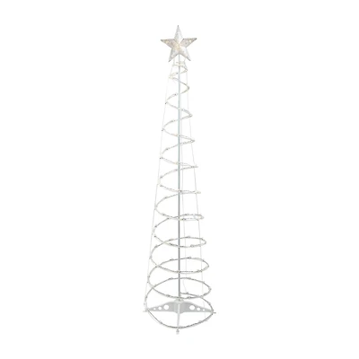 Northlight 6ft Led Lighted Spiral Cone Tree Warm White Lights Christmas Yard Art