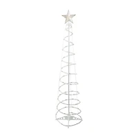 Northlight 6ft Led Lighted Spiral Cone Tree  Warm White Lights Christmas Yard Art