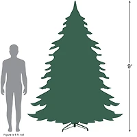 Northlight Metallic Sheer Champagne Artificial Tinsel Clear Lights 9 Foot Pre-Lit Christmas Tree