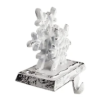 Northlight 12.5in Silver Snowflake 3-pc. Christmas Stocking Holder