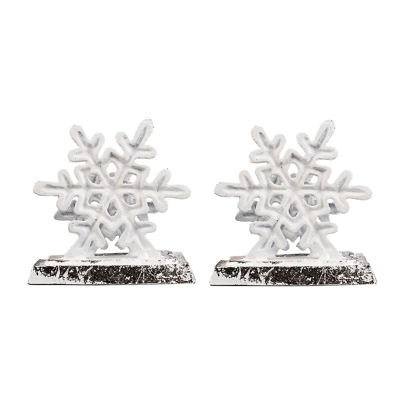 Northlight 12.5in Silver Snowflake 3-pc. Christmas Stocking Holder