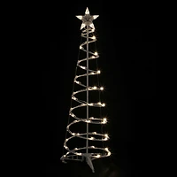 Northlight 4ft Led Lighted Spiral Cone Tree  Warm White Lights Christmas Yard Art