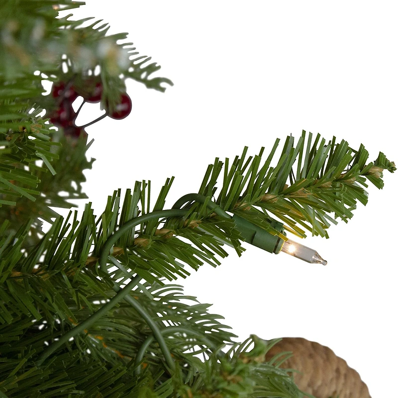Northlight Medium 6 1/2 Foot Pre-Lit Pine Christmas Tree