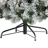 Northlight Snow Bristle 7 1/2 Foot Pre-Lit Pine Christmas Tree