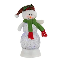Northlight 11in Led Acrylic Snowman Christmas Snow Globe