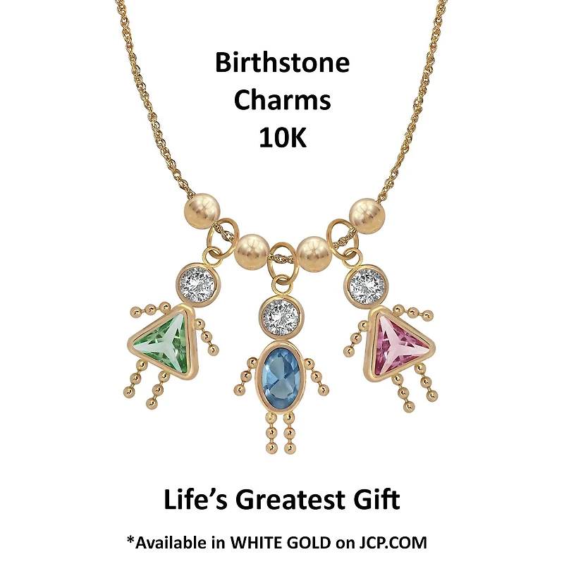 10K Gold June Birthstone Babies Boy Charm