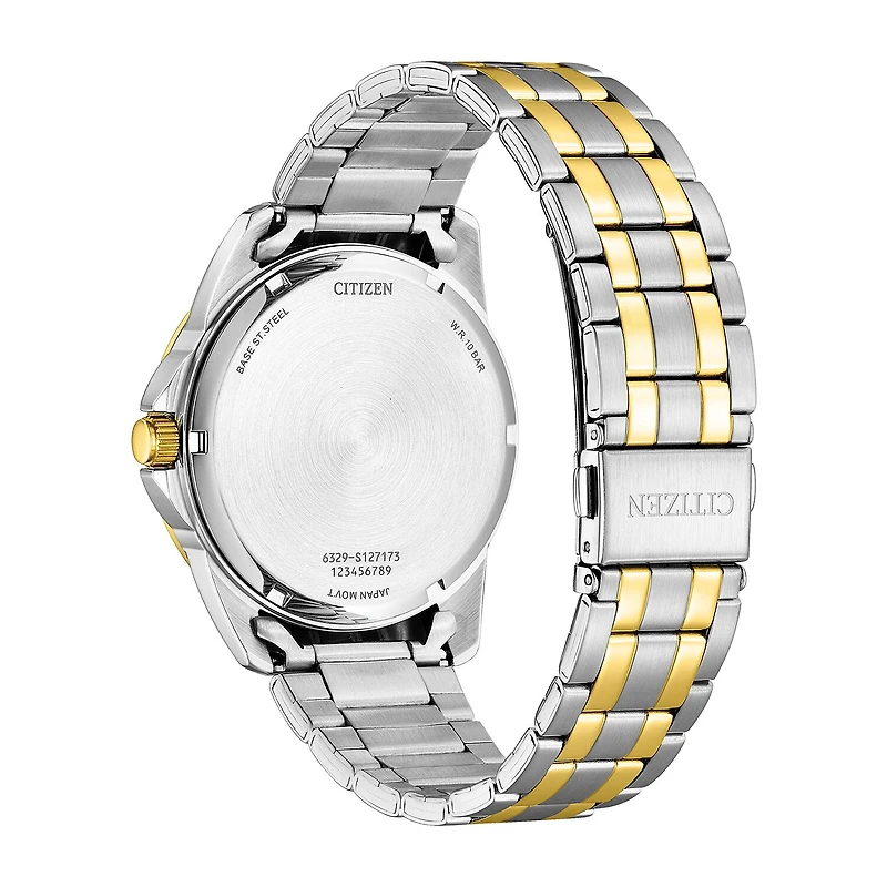 Citizen Quartz Mens Two Tone Stainless Steel Bracelet Watch Ag8348-56l