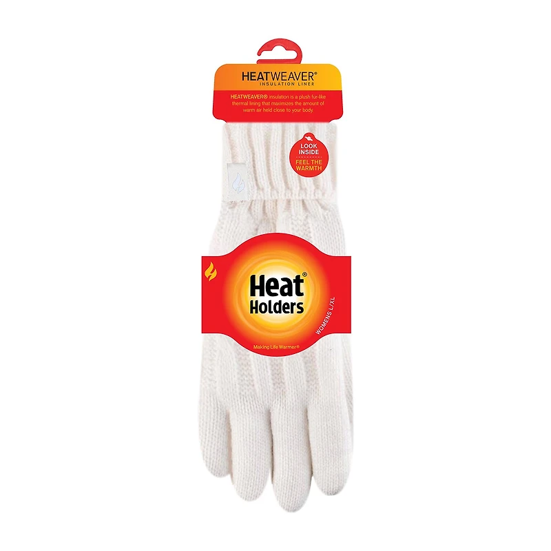 Heat Holders Womens Amelia Cable Knit Gloves