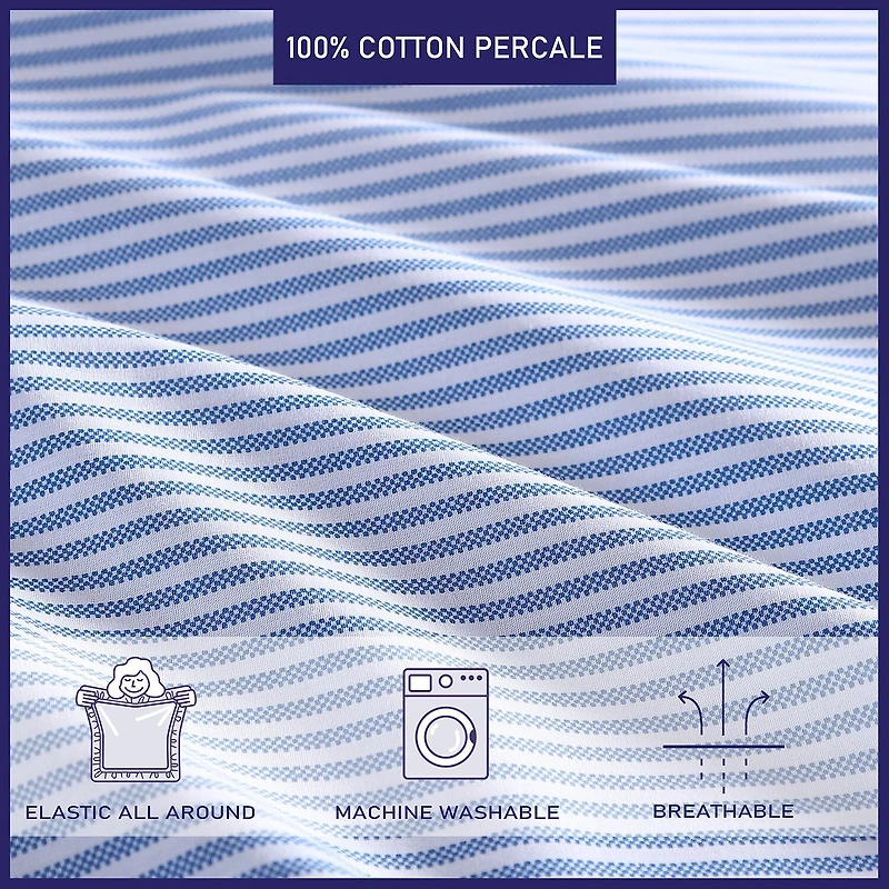 Poppy & Fritz Oxford Fitted Sheet