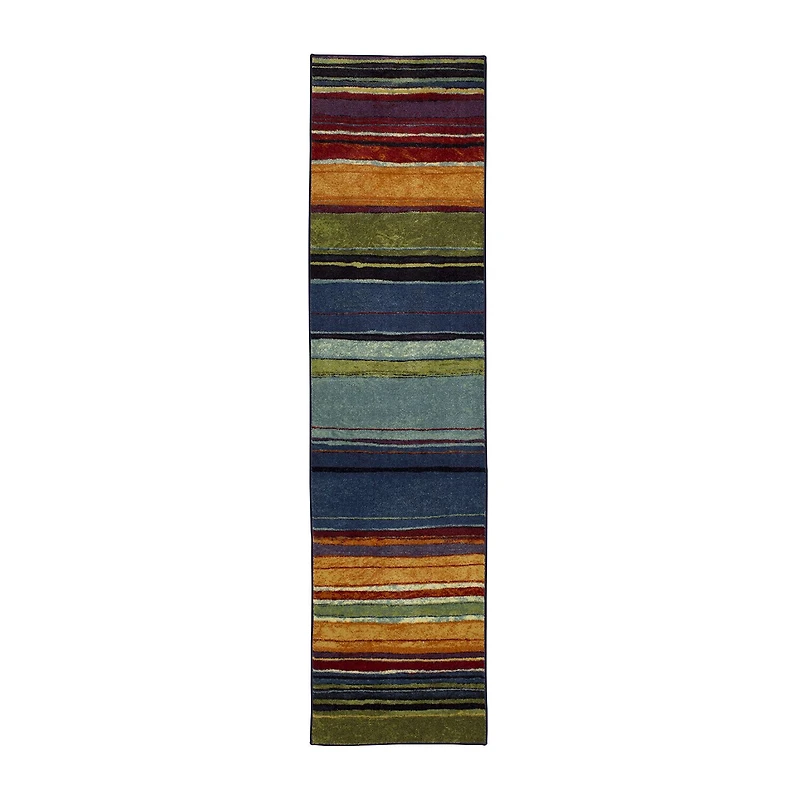 Mohawk Home Rainbow Stripe Indoor Rectangular Runner