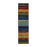 Mohawk Home Rainbow Stripe Indoor Rectangular Runner