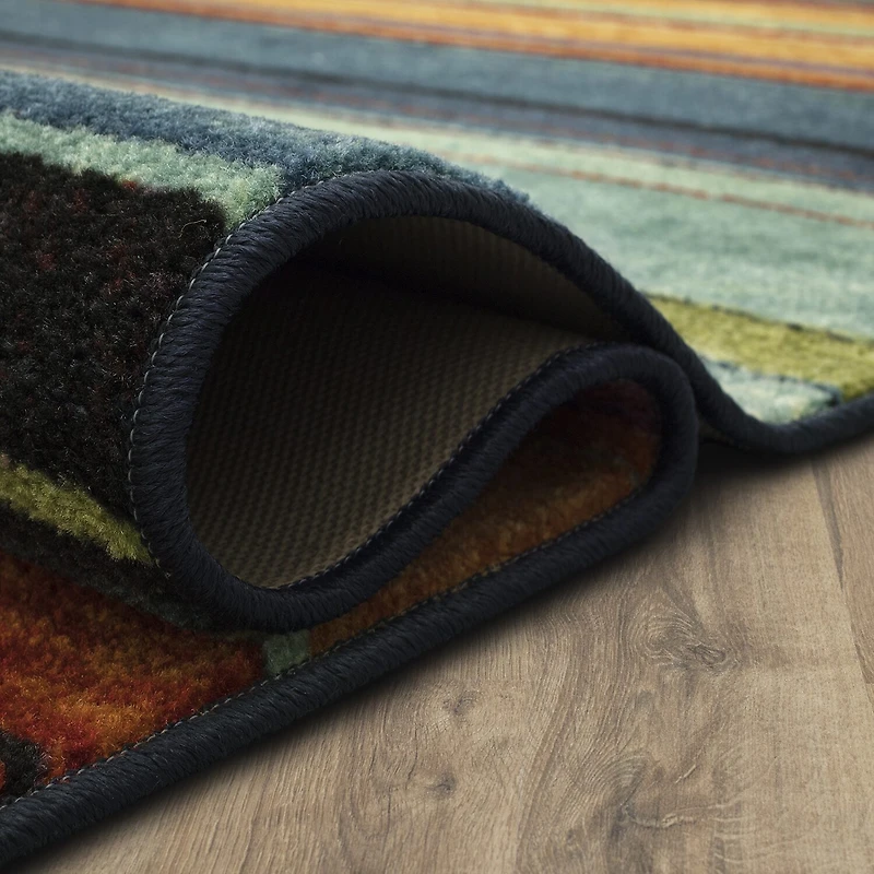 Mohawk Home Rainbow Stripe Indoor Rectangular Runner