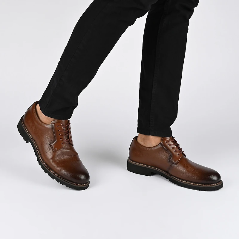 Vance Co Martin Mens Round Closed Toe Loafers