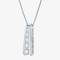 (G-H / SI2-I1) Womens 1 CT.T.W. Lab-Grown Diamond 10K White or Yellow Gold Pendant Necklace
