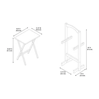 Breckenham Faux Marble 5-pc. TV Tray Table