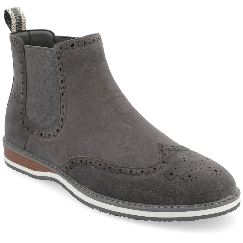 Vance Co Mens Thorpe Flat Heel Chelsea Boots
