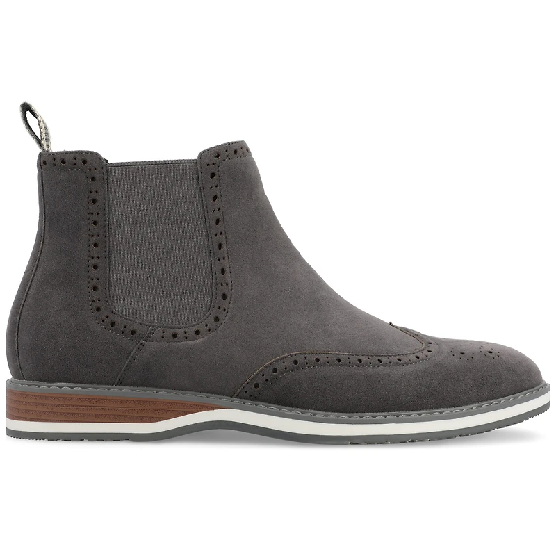 Vance Co Mens Thorpe Flat Heel Chelsea Boots