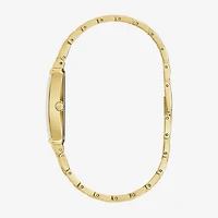 Bulova Diamond Mens Gold Tone Bracelet Watch 97f52
