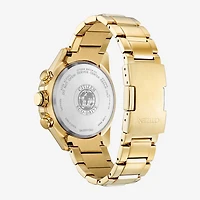 Citizen Mens Chronograph Gold Tone Stainless Steel Bracelet Watch Cb5912-50e
