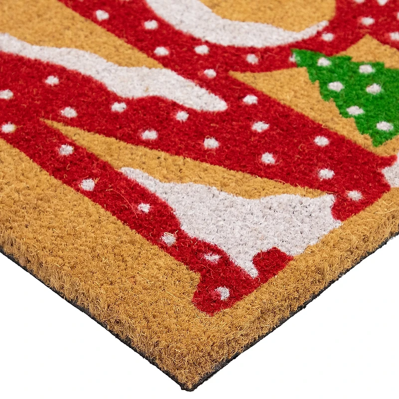 Northlight Noel Natural Coir Indoor Rectangular Doormat