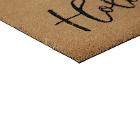 Northlight Coir Happy Holidays Indoor Rectangular Doormat