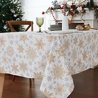 Avanti Snowflakes Tablecloth