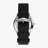 Timex Mens Black Leather Strap Watch Tw2w68300jt