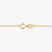 Womens White 18K Gold Over Silver 18 Inch Y Necklace